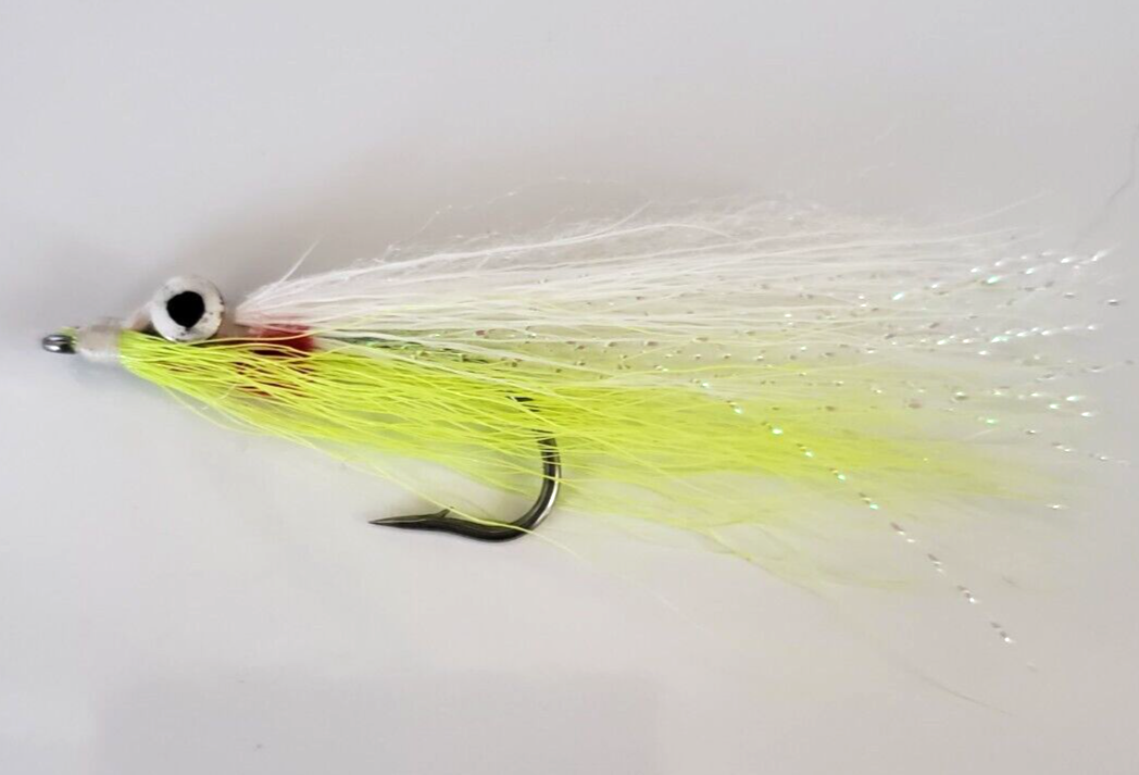 Chartreuse and White Clouser